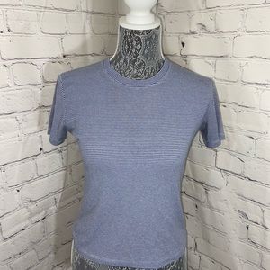 Blue & White thin striped shirt